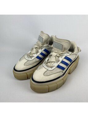Adidas x Ivy Park Womens 6.5 Beyonce Super Sleek Platform Shoe White Blue GZ3890